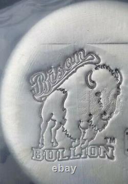 Bison Bullion 6 oz Round. 999 Fine SilverStill In Original Plastic