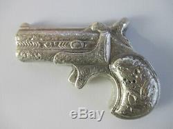 Bison Bullion 7 Oz. 999 Fine Silver Hand Poured Derringer Pistol Minted In Us