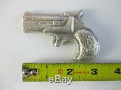 Bison Bullion 7 Oz. 999 Fine Silver Hand Poured Derringer Pistol Minted In Us