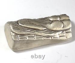 Bison Bullion Butt Babe 7 Oz. 999 Fine Silver Hand Poured Premium Bar, Nice