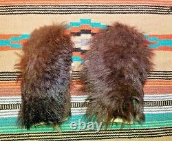Bison Fur Mittens Men's XL Size Winter Mittens Handmade in the USA Buffalo