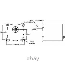 Bison Gear & Engineering 017-261-0019 Ac Gearmotor, 70.0 In-Lb Max. Torque, 91