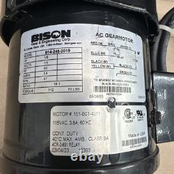 Bison Gear & Engineering AC Gearmotor 014-248-2019 1/6HP 115V 191 Ratio