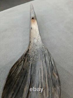 Bison Horn Scoop, Bison Horn Spoon, 12, 1860-1880's