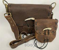 Bison Leather Muzzleloader Possible Bag And Ball Bag Belt Pouch Made In The USA