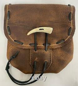 Bison Leather Muzzleloader Possible Bag And Ball Bag Belt Pouch Made In The USA