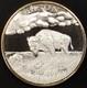 Bison, North American Wildlife Series, 2 Troy Oz. 999 Fine Silver round