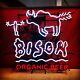 Bison Organic Beer craft beer neon lighted sign