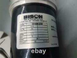 Bison Right Angle DC Gear Motor, 32 VDC, 70 RPM, 30 In LBS Torque 021-828 Series