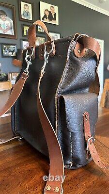 Bison Top-Grain Leather Backpack Unique & Handcrafted. One-of-a-Kind