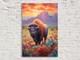 Bison Wall Art Canvas Print Texas Wildlife Extra Large Decor Living Room Decor