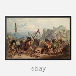 Bison dance of the Mandan indians by Karl Bodmer Art Print + Ships Free