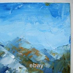Bison in Wyoming 10x12 Grand Teton Landscape Oil Painting Buffalo Handmade