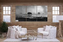 Bison in the Mist, Yellowstone Wall art, Paper, Canvas, Metal & Acrylic options