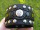 Bison leather cuff wide bracelet sterling Kokopelli onyx gemstones customize