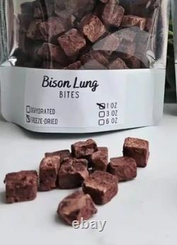 Bison lung and Freeze Dried Bison for Dogs. 100% Natural. Sourced In The USA