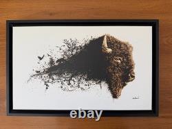Bitumen Bull Painting / Print from Lucas Seaward Oil Sands Fine Art in Canada
