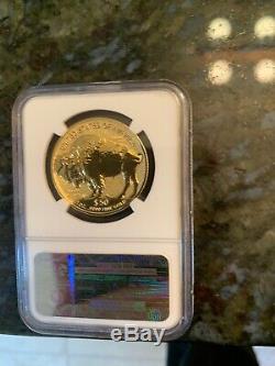 Blow out-REVERSE PROOF 2013 W $50 Buff. NGC PF70 -Bison Label