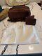 Bnwt Coronado Leather Shrunken American Bison/horween Dopp Kit/billfold Set