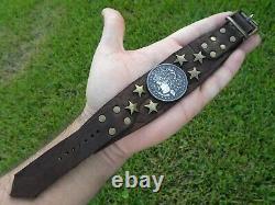 Bracelet Bison leather various dates Morgan one dollar coin nice gift him her