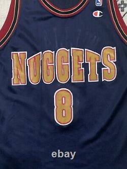Brian Williams aka Bison Dele Champion Jersey Denver Nuggets 44 Large NBA Jordan