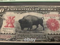 Bright Beautiful Bison Note $10 1901 Legal Tender Fr122 PCGS 15 FINE (L@@K)