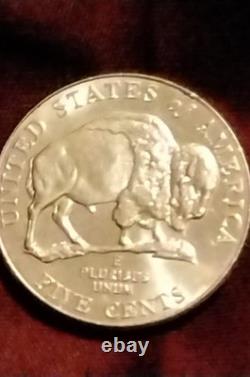 Brilliant Uncirculated 2005-D Jefferson Bison Nickel with minor flaws