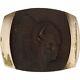 Bronze Buffalo Bison Native American Western Cowgirl SLK 70s Vintage Belt Buckle