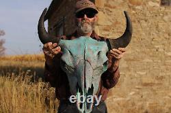 Buffalo Bison Head Skull Horns