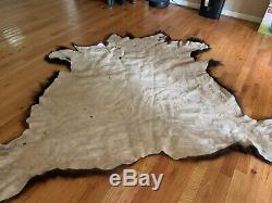 Buffalo Bison Leather Hide Robe Rug for cabin, western, native American man cave
