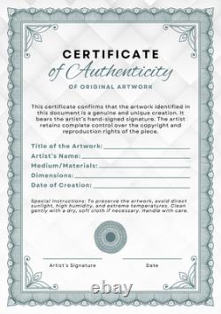 Buffalo/Bison OOAk Figurative Folk Art 14x11 Expressionism Abstract on canvas