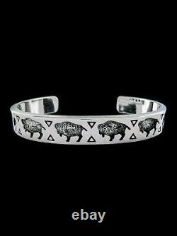 Buffalo Bracelet, 925 Sterling Silver Bracelet, Ladies Bracelet, Bison Cuff