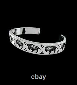 Buffalo Bracelet, 925 Sterling Silver Bracelet, Ladies Bracelet, Bison Cuff