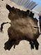 Buffalo Hide Rug,'Large' Premium Winter Coat Tanned Bison Rug, Made In The USA