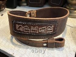 Buffalo Leather Rifle Sling Handmade Strap Personalized Made in USA