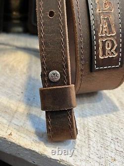 Buffalo Leather Rifle Sling Handmade Strap Personalized Made in USA