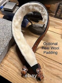 Buffalo Leather Rifle Sling Handmade Strap Personalized Made in USA