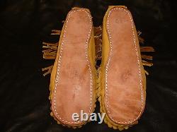 Buffalo Men's Size 10 Pawnee Style Moccasins Western Cowboy indian Bison Leather