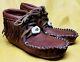 Buffalo Men's Size 11 Moccasins Tobacco Brown Pawnee Style indian Bison Leather
