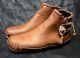 Buffalo Men's size 12 Moccasins Tobacco Brown indian Leather Bison Pueblo Style