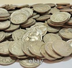 Buffalo Nickels Full Dates 500 Count Mixed Dates Free Shipping