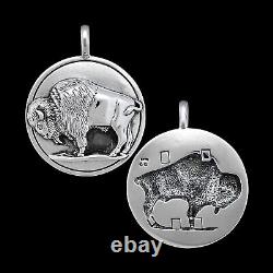 Buffalo Pendant, 925 Sterling Silver Pendant, Bison, Tatanka Pendant