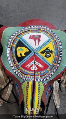 Buffalo Skull Art Native American Artist Mouka G2U