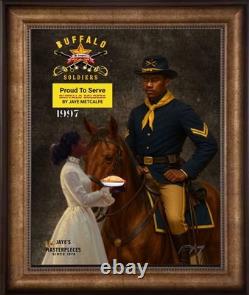 Buffalo Soldiers Wall Art Proud to Serve SIGNED BY THE ARTIST. 16x20