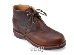 CHIPPEWA Brown Briar American Bison Leather Work Boots Size 6EE Lace Up