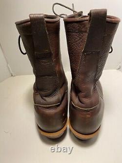 CHIPPEWA USA Bison Stampede 29553 Sz 13 EE Brown Leather Boots