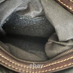 CORONADO Black & Brown Bison Leather Flap Concealed Bag