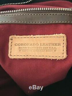 CORONADO LEATHER BISON Buffalo CCW conceal carry tote holster, lock/key, comfy