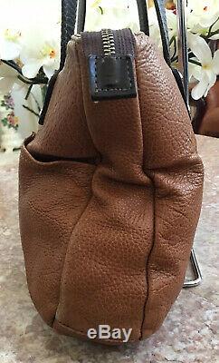 CORONADO Leather Women's Brown Genuine Bison Made In USA Shoulder Bag, MSRP $698