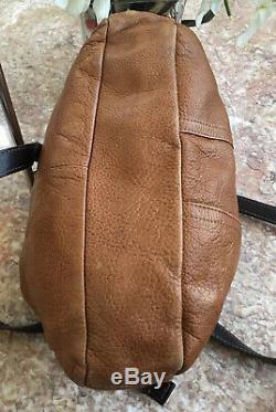 CORONADO Leather Women's Brown Genuine Bison Made In USA Shoulder Bag, MSRP $698